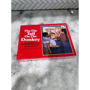 VTG Pin The Tail On The Donkey Party Game 1979 Sealed NOS 2-14 Players Ages 4-9